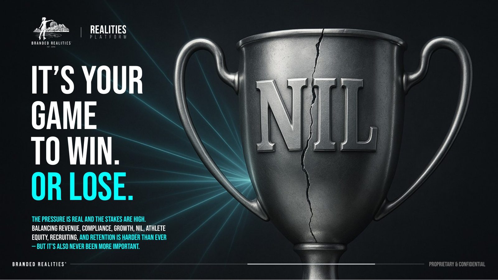 Slide: It's your game to win, or lose.