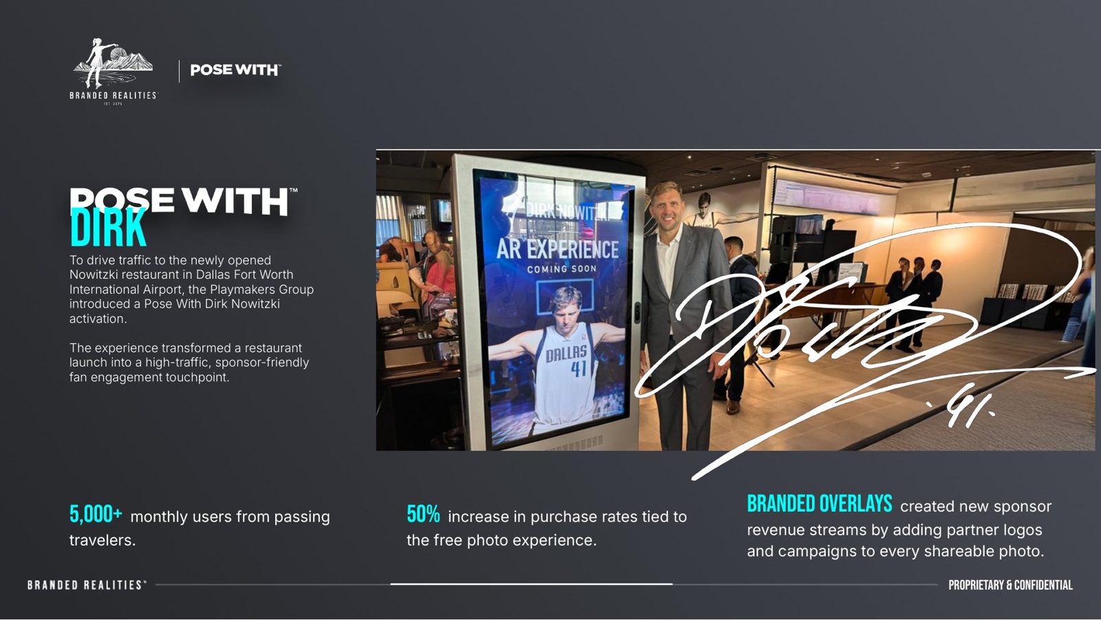 Slide: Pose With Dirk at DFW airport
