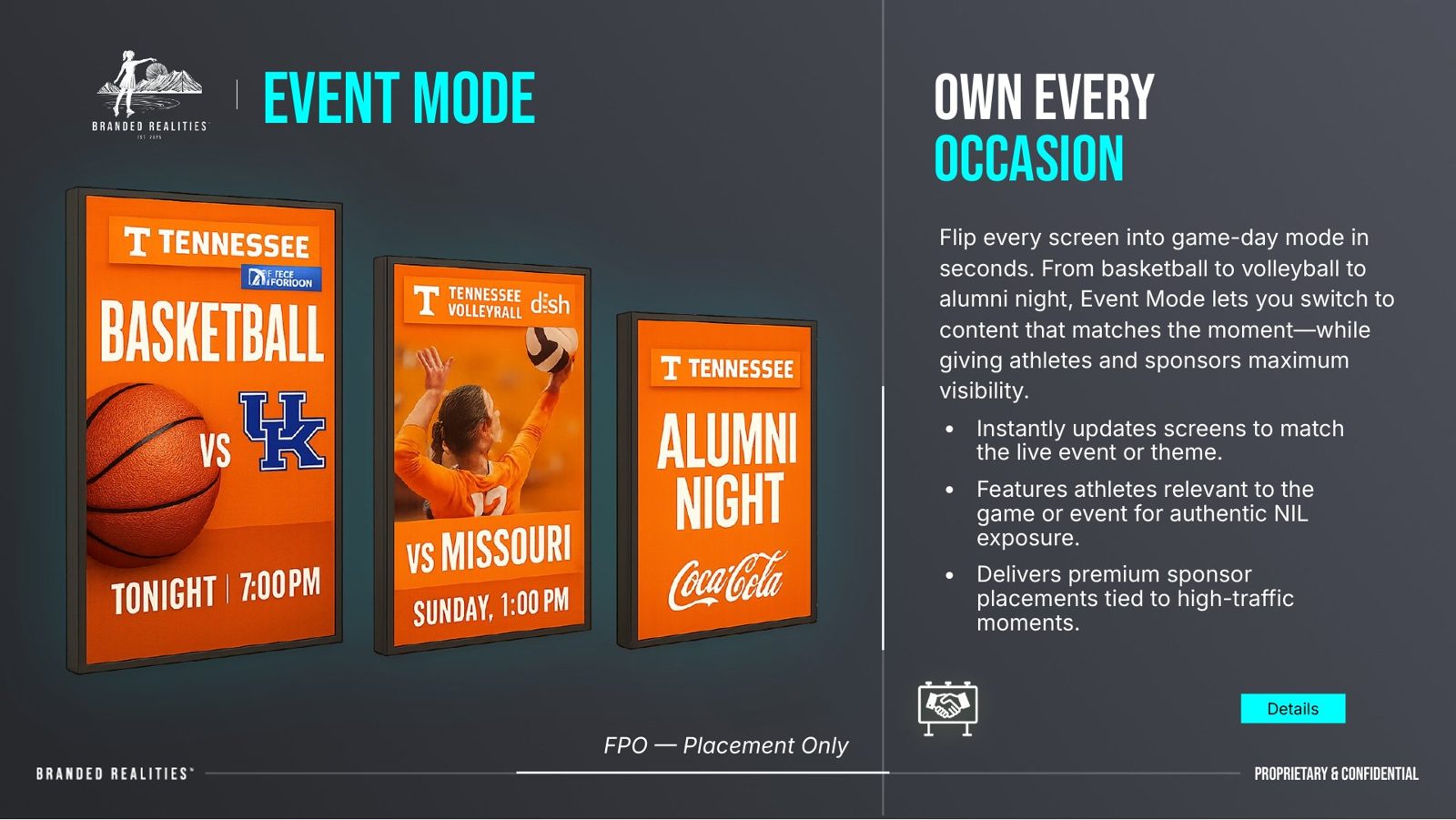 Slide: Event mode module