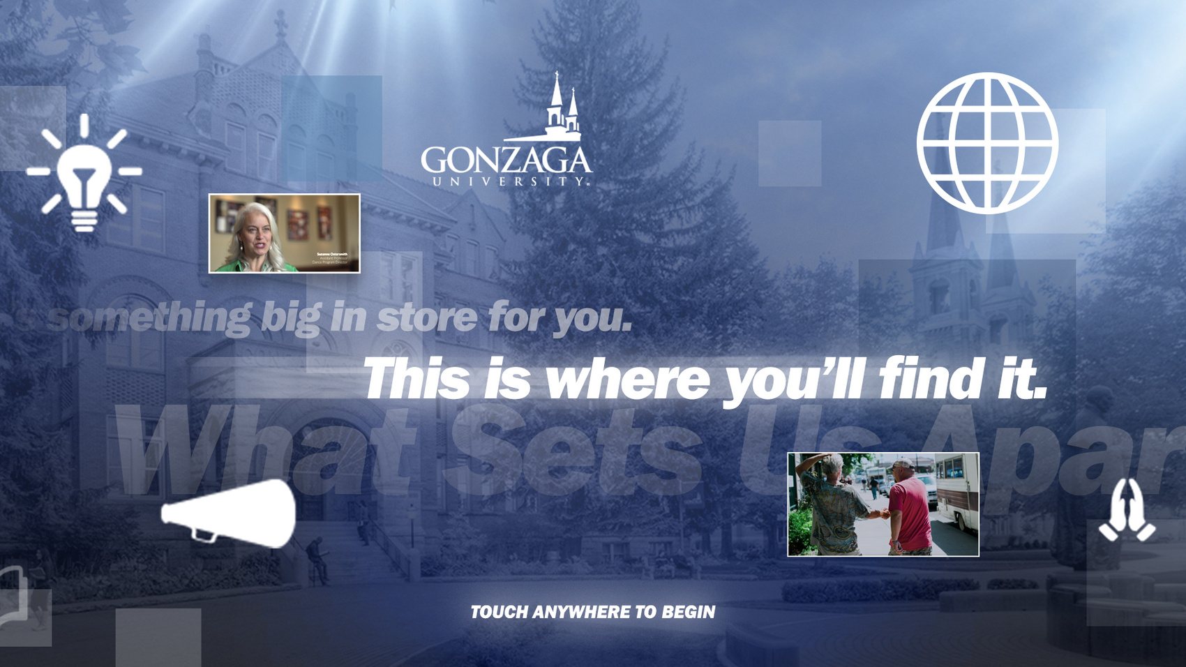 What Sets Us Apart, admissions attract screen